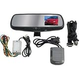 Replacement Rear View Mirror with Built-In 4 1/2
