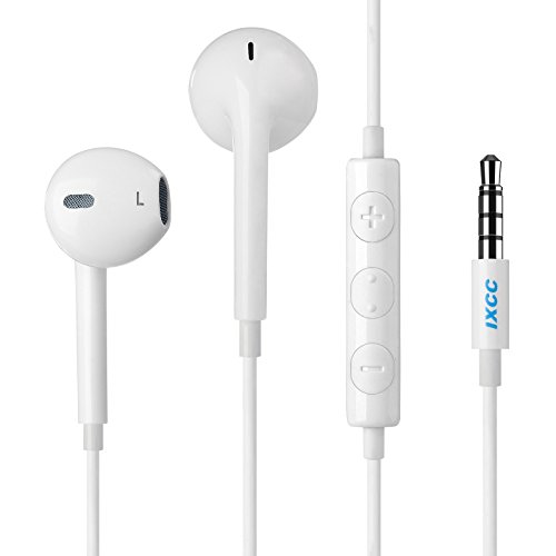 iXCC® Earbuds Headphones Cable with Remote and Mic for Smartphones/Tablets/PC/MP3 Player- White