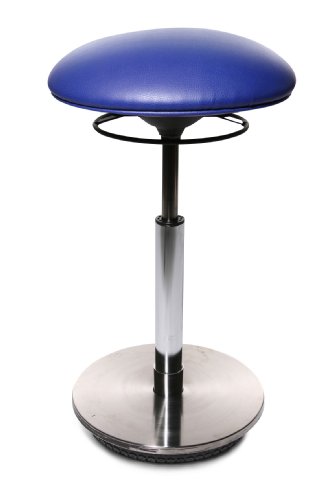 Topstar ST79S18 Drehhocker Sitness 27 / Bezugstoff royalblau / Fussplatte Holz mit Edelsta Preisvergleich