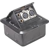 Dayton Audio FB5XK Floor Box with Dual XLR & 1/4 Black 5 x 5