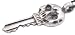 Bone Skeleton Key Silver Tone Pewter Pendant Necklace