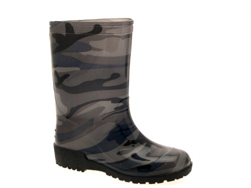 BOYS GIRLS WELLINGTON BOOTS KIDS SNOW RAIN WELLIES WELLYS SHOES CAMO SIZE UK 1
