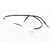 Silhouette Eyeglasses Spx Art Chassis 7690 6061 Forever Black Optical Frame Size: Bridge-21 Temple-155mm