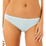 Calvin Klein Women's Signature Logo Cotton Lycra Bikini, Black, Medium