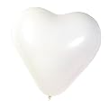 Heart-Shaped Balloons - White (50 pk.)