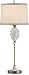 Currey and Company 6989 White/Brass Sublime Table Lamp with Cream Silk Shades