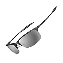 Oakley HALF WIRE 2.0 Matt Black/Black Iridium Sunglasses (Matt Black,Black Iridium)