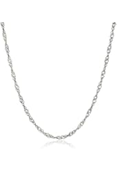 Sterling Silver Italian 1.4 mm Singapore-Chain Necklace