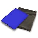 APPLE IPAD 3 PC EXECUTIVE ACCESSORY PACK - BLUE HYBRID CASE, SCREEN  PROTECTOR, GREY POUCH PART OF THE QUBITS ACCESSORIES RANGE