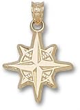 Seattle Mariners Solid 10K Gold Star Logo 5/8'' Pendant