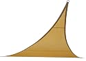 Coolaroo Triangle Shade Sail 9 Feet 10 Inches with Hardware Kit, Desert Sand