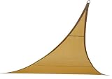 Outdoor Living : Coolaroo 9'10' Triangle Shade Sail with Hardware Kits, Desert Sand