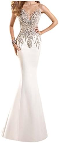 Gorgeous Bridal Luxury V-neck Fitted Formal Evening Gown Bridal Gown 2015
