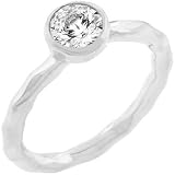0.5 Carat Round Cut Bezel Set Solitaire Silver CZ Engagement Ring (Size 5,6,7,8,9,10) 0.5 Carat Round Cut Bezel Set Solitaire Silver CZ Engagement Ring (Size 5,6,7,8,9,10)