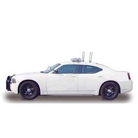 1 24 Charger Police Car, White from Chargers Battery