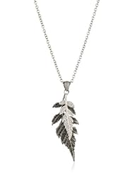 Colette Steckel "Feuille" 18k Gold Baby Leaf and Colette Steckel s Logo Pendant Necklace