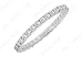 Diamond Eternity Bangle : 18K White Gold - 10.00 title=
