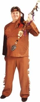 Deluxe Indian Man Costume (Size:Plus 48-52)