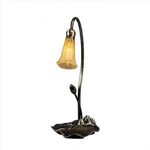16 One Light Amber Pond Lily Accent Lamp by 