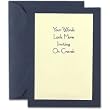 Tip-on Navy Blue Printable Invitation Cards