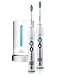 Philips Sonicare HX6952/71 FlexCare Rechargeable Toothbrush 2-Pack with Soft Travel Case, Travel Charger and UV Sanitiser