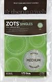 Zots Singles Clear Adhesive Dots - Medium 3/8X1/64 Thick 175/Pkg