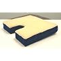 Coccyx Gel Seat Cushion With Fleece Top 16" D x 18" W x 3"