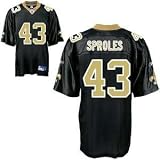Reebok Darren Sproles New Orleans Saints Black Authentic Jersey Size 52