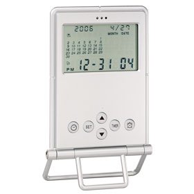 SMARTEK (スマーテック) 目覚し時計 フォトフレームカレンダーアラームクロック ML-189 シルバー 