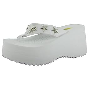 VOLATILE Marylyn Womens Wedge Platform Shoes Sandals Thongs Flip Flops White VOLATILE Marylyn Womens Wedge Platform Shoes Sandals Thongs Flip Flops White