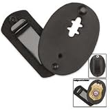 Badge Holder Clip-on W / Swivel Snap / Leren