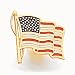 14k Enameled American Flag Tie Tac