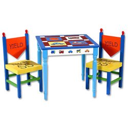 Kitchen: Car Crazy Table and Two Chair Set