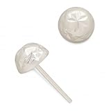 Bridge Jewelry Sterling Silver Burst Pattern Post Earrings - Silver