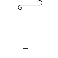 Deluxe Garden Flagpole-Black