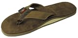 Rainbow Premier Leather Sandal - Dark Brown Large