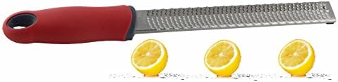 Fresh Taste Stainless Steel Lemon Lime Zester - Cheese, Chocolate, Spice , Garlic & Ginger Grater