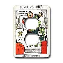 Londons Times Funny Music Cartoons - Green Giant s Wedding - Light Switch Covers - 2 plug outlet cover