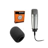 Samson CO1U USB Condenser Mic + Sonar Le Software + Samson Windscreen + Unique Squared Vinyl Stickers