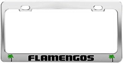 FLAMENGOS Cape Verde Beach Shore Coast Fun License Plate Frame Auto Tag Holder