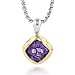 Sterling Silver & 18K Amethyst Pendant with title=