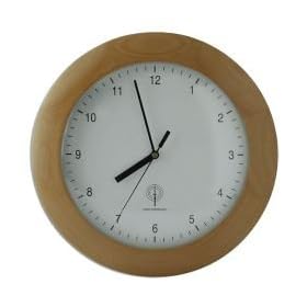 Round Wood Radio Controlled Wall Clock