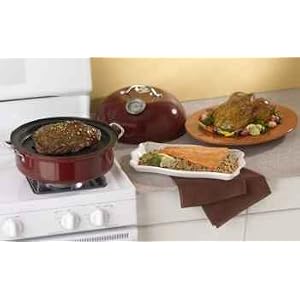 Nordic Ware Stovetop Kettle Smoker and Savory Wood Roaster ~ Holds 5 Pounds of Food ~ Size: 14.5 inch. X 12.75 inch. X 9 inch.