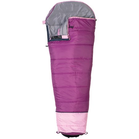 Slumberjack Go-N-Grow Girls 30 Degree Synthetic Sleeping Bag