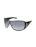 Christian Dior Subdior 2 - Signature Temple Shield Sunglasses shiny black/shaded grey