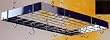 Gourmet Rectangular Black Metal with Chrome Pot Rack