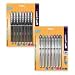SAN58092PP Uni-Ball Rollerball Pen,Refill.,0.5mm,8/PK,BK Barrel/Ast Ink