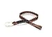Alexabella Pacifier Clip- Brown/White Stitch