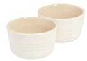 Le Creuset Stoneware Ramekins, Set of 2, Almond, 0.2 Litre