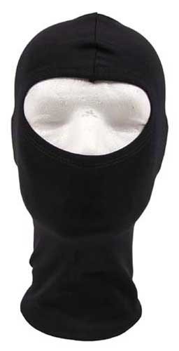 Motorrad Ski Sturmhaube 100% Elasthan 1-Loch schwarz